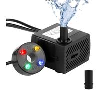 Pompa acqua LED 350L/h pompa sommersa giardino acquario fontana