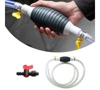 Pompa Acqua Manuale,Pompa Travaso Gasolio,Pompa Travaso Liquidi,Pompa A Benzina,Pompa Manuale Sifone Della Mano,Pompa A Sifone Per Benzina Pompa,Con Tubo Sifone 2m E Valvola Di Regolazione