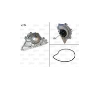 Pompa Acqua Motore VALEO per Citroën C4 Lancia Phedra 1201K3 1607216180