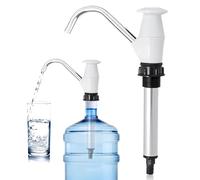 Pompa Acqua Potabile, Pompa Acqua Manuale, Acqua Pressa a Mano, Lavello per Camper Pompa Acqua Manuale Doppia Azione Rimorchio Campeggio Riparazione Camper Utensile di Pompaggio-Bianco
