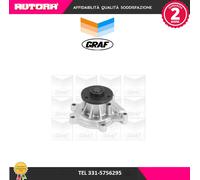 Pompa Dell’acqua Raffreddamento Motore Graf PA826 per Daihatsu Toyota