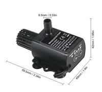 Pompa acqua sommersa brushless DC12V 400L/H 20W per acquario laghetto pesci serb