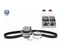 Pompa acqua Vaico + kit cinghia dentata per Audi Seat Skoda VW