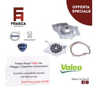 Pompa Acqua Valeo Coperchio Guarnizione Puleggia 2.0 2.2 Peugeot Boxer Expert