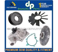 Pompa Acqua + Ventola Lama +Frizione +Alluminio Puleggia Kit 5 per BMW E32 E34