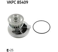Pompa acqua VKPC 85409 SKF per OPEL KADETT E Hatchback KADETT E VECTRA A OMEGA A