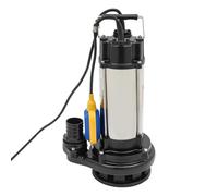 Pompa acque scure, 1500 W, 36000 L/H, pompa sommersa per acque reflue, con interruttore a galleggiante, in acciaio inox, pompa per feci con interruttore a galleggiante, pompa con trituratore