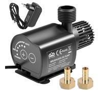 Pompa ad acqua, piccola 12 V, 800 l/h, 4,5 m, pompa per laghetti da giardino, pompa per laghetti con controllo della velocità a 5 marce, pompa per fontana, sistema di circolazione dell'acqua, ultra