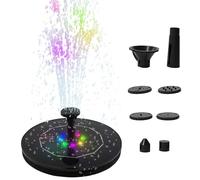 Pompa ad acqua solare, fontana solare per bagno di uccelli | Giardino di pompe a fontana solare | Batteria da 1500 mAh Decorazione esterna per bagno di uccelli, giardino, stagno, piscina, all'aperto