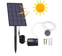 Pompa ad aria aeratore solare - Pompa ad ossigeno solare ad alte prestazioni per laghetti, di aerazione per laghetti a risparmio energetico | Pompa ad aria per laghetti ad energia solare, Kit