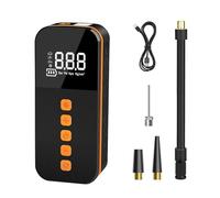 Pompa ad aria, Compressore elettrico portatile, gonfiatore for pneumatici, ricaricabile, illuminazione, spegnimento automatico