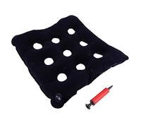 Pompa ad aria, cuscino per sedia a rotelle per anziani impermeabile, cuscino gonfiabile da ufficio per sedia a rotelle, dispositivo di rilascio della pressione(Blu scuro)