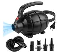 Pompa ad aria elettrica, 600 W, pompa ad aria elettrica, materasso ad aria con 4 ugelli, pompa elettrica per gonfiare, pompa per materasso ad aria gonfiabile, galleggiante