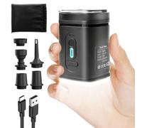 Pompa ad aria elettrica, batteria per materasso ad aria, 2400 mAh, ricaricabile, 3 in 1, gonfiaggio e deflate, mini pompa elettrica con USB, 5 bocchette d'aria per materasso gonfiabile, divano