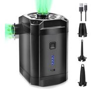 Pompa ad aria elettrica, batteria per materasso ad aria, 5200 mAh, ricaricabile, 2 in 1, gonfiaggio e deflate, mini pompa elettrica con USB, 3 bocchette d'aria per materasso gonfiabile, divano,