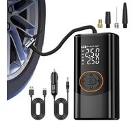 Pompa Ad Aria Elettrica - Gonfiore Intelligente Portatile | Flammatore Di Pneumatici Wireless Per Palline Motociclistiche Per Bici Per Auto | Compressore Di Mini Aria Ricaricabile Con Display A LED, 4