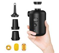 Pompa ad aria elettrica per gonfiabili, batteria ricaricabile da 3600 mAh, con gonfiaggio/sgonfiaggio rapido, mini pompe per vuoto portatili con 4 ugelli d'aria per piscina per bambini, materasso