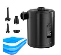 Pompa ad aria elettrica, pompa portatile di sgonfiaggio, mini motore ad aria portatile, motore elettrico per gonfiabili, batteria da 5200 mAh, 4000 Pa, gonfiatore rapido per piscina, spiaggia, viaggi