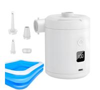 Pompa ad aria elettrica, pompa portatile di sgonfiaggio, mini motore ad aria portatile, motore elettrico per gonfiabili, batteria da 5200 mAh, 4000 Pa, gonfiatore rapido per piscina, spiaggia, viaggi