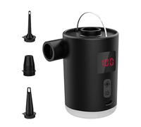 Pompa ad aria elettrica, ricaricabile, pompa ad aria portatile per gonfiabili, gonfiaggio e sgonfiaggio rapido, con lampada a LED, per piscina per bambini, materassino, barca gonfiabile