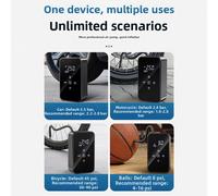 Pompa ad aria elettrica wireless portatile con display digitale cavo USB C e DC