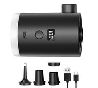 Pompa ad aria gonfiabile: pompa a d'aria, pompa elettrica per gonfiabili, display a LED da 400 mAh Pompa gonfiabile per piscina con luce da campeggio, forniture da campeggio compatte coppia