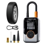 Pompa Ad Aria Gonfiatore Elettrico | Compressore D'Aria Portatile per Auto con Display LCD Digitale,Batteria Esterna Senza Fili per Moto, Veicolo e Attività All'aperto