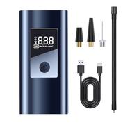 Pompa ad aria, Gonfiatore elettrico for pneumatici con batteria da 3000 mAh, display LCD portatile, pompa gonfiabile for