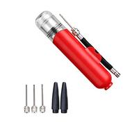 Pompa ad aria manuale da 16 cm, pompa per gonfiaggio palloni sportivi in plastica portatile per palloni da basket, calcio, calcio, yoga, pompa ad aria (colore: rosso)