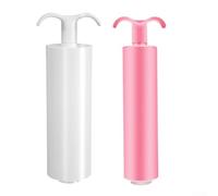 Pompa ad aria manuale per sacchetti sottovuoto - Design portatile, confezione da 2 (22 x 6 cm), compatibile con sacchetti sottovuoto standard