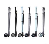 Pompa ad aria multifunzionale per bici con manometro da 300 psi per gonfiaggio pneumatici e ammortizzatori ugelli di conversione facile (JTF360 01)