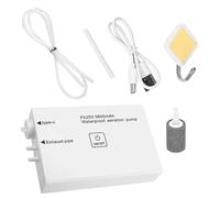 Pompa ad aria per acquario, gorgogliatore regolabile silenzioso, USB, 12,2 x 8,9 x 2,7 cm, design ad alta efficienza energetica, pompe ad aria per serbatoi di ossigenazione e uso di gamberetti da
