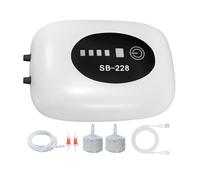 Pompa Ad Aria per Acquario,Pompa Ad Aria Silenziosa Portatile Ricaricabile 2 Uscite | Aeratore Silenzioso per Acquario - per Bacino Fontana Idroponica Acqua Salata Vivente Interno