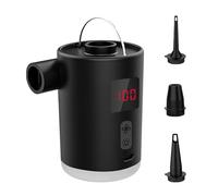 Pompa ad aria per articoli gonfiabili - Pompa per materassi ad aria per piscina | Gonfiatore portatile ricaricabile con lampada a LED per viaggiare ospiti bambini pernottamenti campeggio
