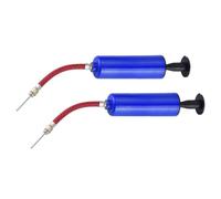 Pompa ad Aria per Basket e Pallone Portatile 6 Pollici Blu | Doppia Azione, Sicura da Usare, Supporto Fermatubo, Plastica Resistente, Due Set per Gonfiabili Sportivi