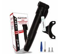 Pompa ad aria per bicicletta da viaggio, pompa compatta con 8 bar/120 PSI per tutte le valvole, mini pompa ad aria e pompa ad aria per bicicletta, piccola pompa per bicicletta