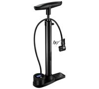 Pompa ad aria per biciclette, pompa verticale per biciclette - Gonfiatore portatile ad alta pressione con display digitale - Pompa elettrica per bicicletta con manometro Compatto, accessori per