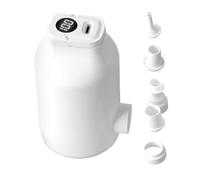 Pompa ad aria per gonfiabili, display digitale, piccolo, ricaricabile, 4500 | Pompa ad aria elettrica da viaggio per letti gonfiabili, galleggianti, piscina, piscina, nuoto, sacchetti vuoto, campeggio