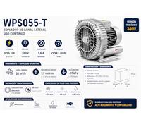 Pompa ad aria per vasca idromassaggio, spa o piscina a uso continuo (0,55 kW) trifase