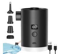 Pompa ad aria portatile, Pompa elettrica per gonfiabili,Display a LED 400mAh Pula Pula Pula Puplable Puplable con luce da Campeggio - Forniture da campeggio leggere per Materassi Piscina Flotta palle