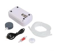 Pompa ad aria ricaricabile per acquario, 1500-8000 mAh, alimentata a batteria al litio, super silenziosa sotto i 28 dB, alimentazione di ossigeno regolabile per secchio da pesca (8000 mAh)