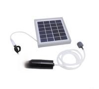 Pompa ad aria solare, 10 W monocristallino USB Ossigenatore per serbatoio di pesce per campeggio e (grigio)