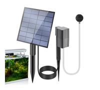 Pompa ad aria solare: 14,3 x 4,33 x 8,46 cm in ABS per aeratore gorgogliatore, di ossigeno regolabile, cavo impermeabile da 9,84 piedi | Fish Tank Aquarium Soluzione per l'aerazione
