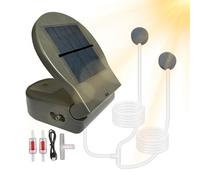 Pompa ad aria solare per laghetto, 3 modalità, ricaricabile tramite USB, portatile, aeratore per laghetto, per acquario, pesca, cortile, idroponico, conservazione di frutti di mare