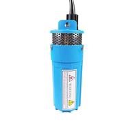 Pompa ad energia solare for acqua Dc12v/24v 360lph 70m di sollevamento, sommergibile for esterni, giardino, pozzi profondi, autolavaggio, pulizia della sentina(Blue 24V)