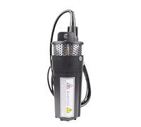 Pompa ad energia solare for acqua Dc12v/24v 360lph 70m di sollevamento, sommergibile for esterni, giardino, pozzi profondi, autolavaggio, pulizia della sentina(Black 24V)