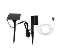 Pompa ad energia solare per ossigeno per laghetti, 7 V, 2,5 W, per laghetti da giardino e acquari, con uscita 0,6 l/min, funzionamento diretto per la salute dei pesci fino a 1 m di profondità