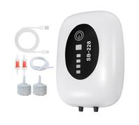 Pompa Ad Ossigeno per Acquario,Pompa Ad Aria Silenziosa Portatile Ricaricabile 2 Uscite - Aeratore per Bacino | per Bacino Fontana Acqua Salata Vivente Interno