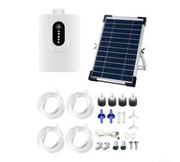 Pompa aeratore solare, 6 W, 6 V, ossigenatore solare, per acquario, aeratore da pesca, con batteria da 6000 mAh, per serbatoi esterni, piscina, stagno
