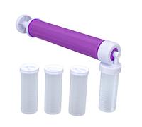 Pompa aerogramma da cottura aerografata manuale e fai -da -te per decorazione di torte con tubi a spruzzo Duster Multifunzione Multifunzione Sinclabbia da colorare per torta di (Viola)